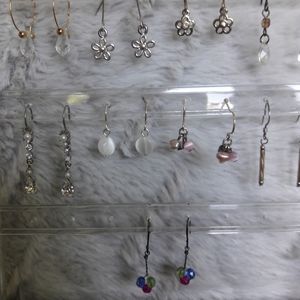Vintage Pierced Earring Assortment - 9 Pairs